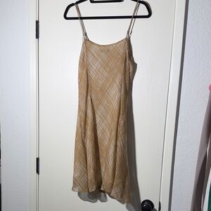 Rag & Bone Tan Plaid Mini Dress